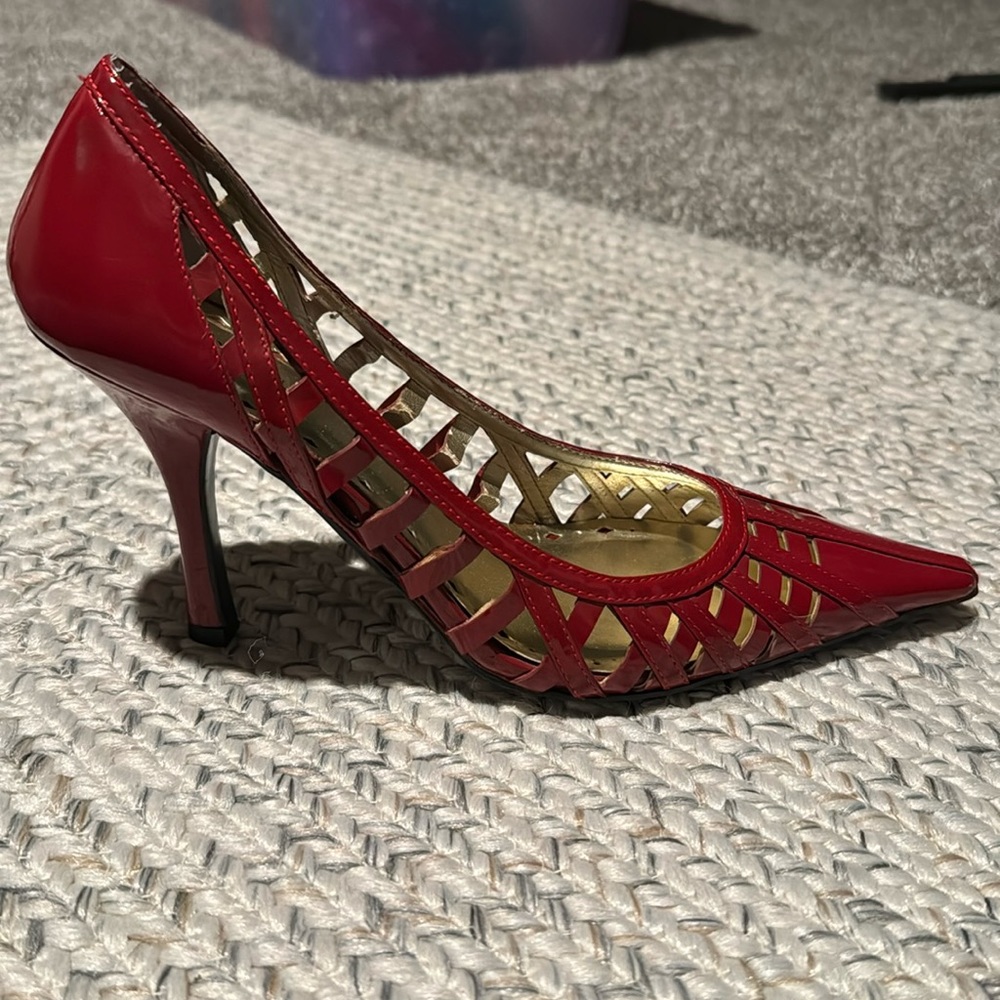 BCBG Girls Ladies Red Pointed Toe Heels